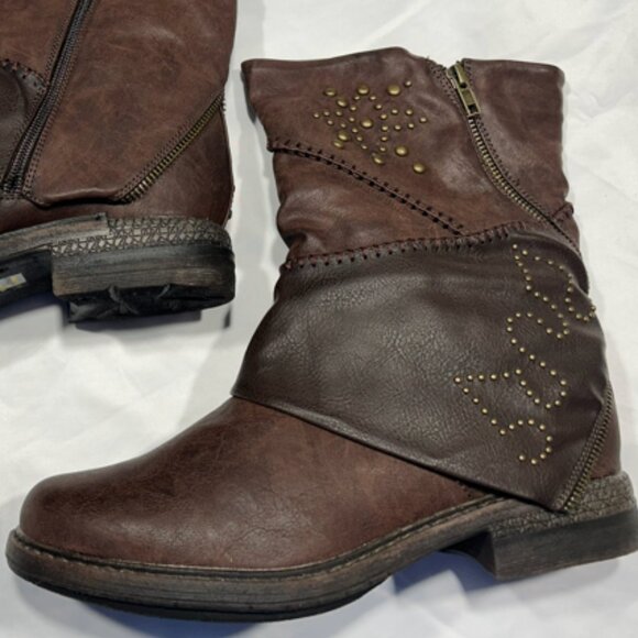 New Muk Luks Brown Boots Size 10 - Picture 1 of 8